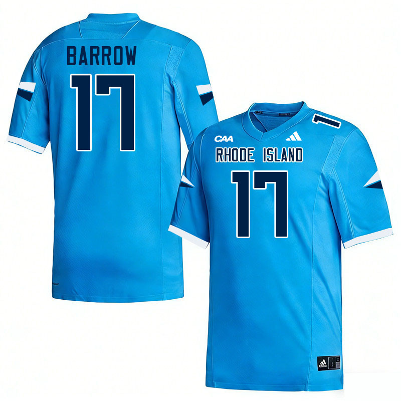 Rhode Island Rams #17 Brendon Barrow College Football Jerseys,Uniforms-Keaney Blue